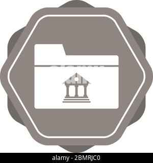 Beautiful Banking folder vector Glyph Icon Stock Vector