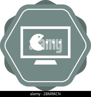 Beautiful Pie chart Vector Glyph icon Stock Vector