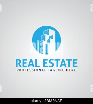 Real Estate home logo template. Corporate real estate business logo vector template, Easy to edit vector file Stock Vector