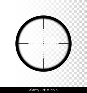 Sniper scope. focus on target through sniper scope. Vector Stock Vector