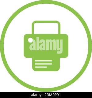 Beautiful Printer Vector Glyph icon Stock Vector