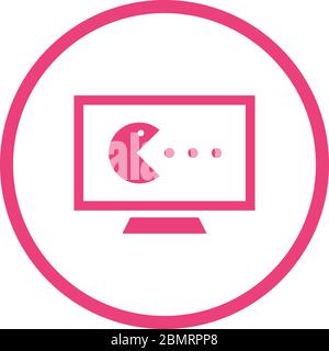 Beautiful Pie chart Vector Glyph icon Stock Vector