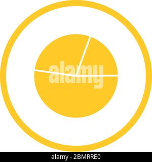 Beautiful Pie chart Vector Glyph icon Stock Vector