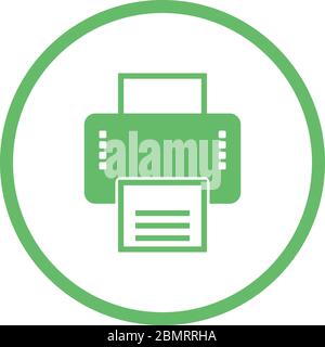 Beautiful Printer Vector Glyph icon Stock Vector
