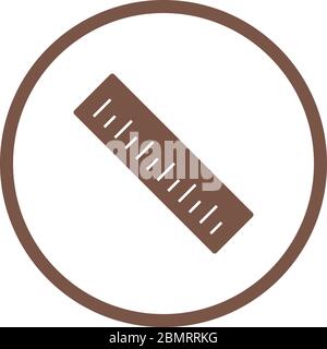 Beautiful Ruler Vector Glyph icon Stock Vector Image & Art - Alamy