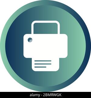 Beautiful Printer Vector Glyph icon Stock Vector