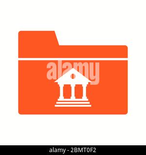 Beautiful Banking folder vector Glyph Icon Stock Vector