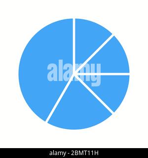 Beautiful Pie chart Vector Glyph icon Stock Vector
