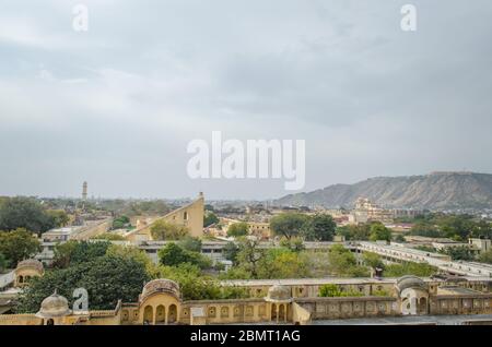 Hawa mahal aka wind palace is an important Tourist places of Jaipur in Rajasthan, India Stock Photo