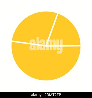 Beautiful Pie chart Vector Glyph icon Stock Vector