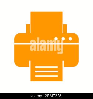 Beautiful Printer Vector Glyph icon Stock Vector