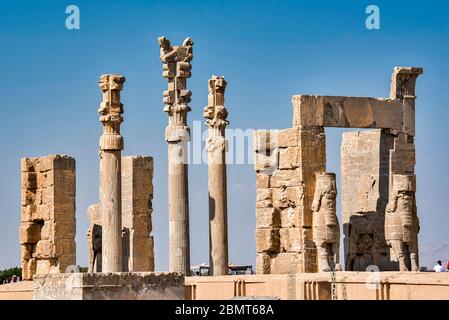 Gate of all nations, Persepolis Stock Photo