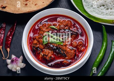 Chicken Curry with Appam Stock Photo