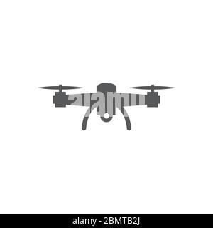 Drone icon on white background Stock Vector
