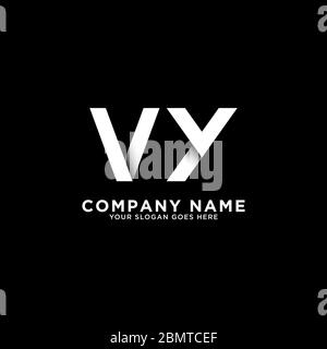 VY letter logo designs, clean and clever logo template, initial logo inspirations Stock Vector