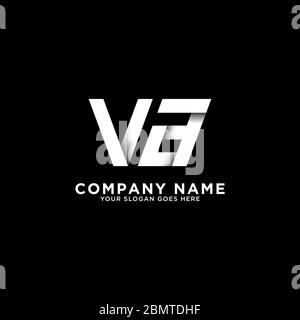 VA letter logo designs, clean and clever logo template, initial logo inspirations Stock Vector