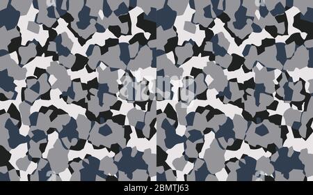 Camouflage pattern background vector. Classic clothing style masking camo repeat print. Virtual background for online conferences, online transmission Stock Vector