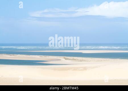 Pyla-sur-Mer, Landes/France; Mar. 27, 2016. The Dune of Pilat is the tallest sand dune in Europe. It is located in La Teste-de-Buch in the Arcachon Ba Stock Photo