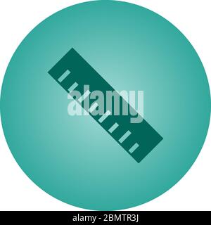 Beautiful Ruler Vector Glyph icon Stock Vector Image & Art - Alamy