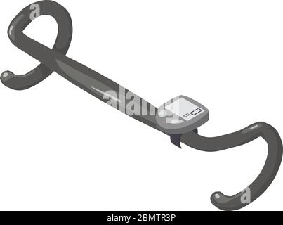 Bicycle speedometer icon, isometric style Stock Vector