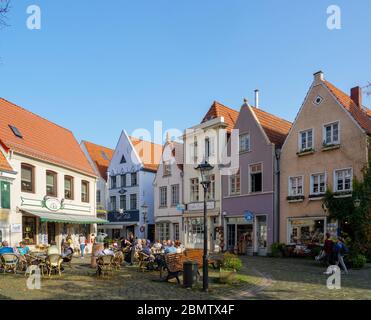 Historisches Stadtviertel Schnoor, Bremen, Deutschland Stock Photo