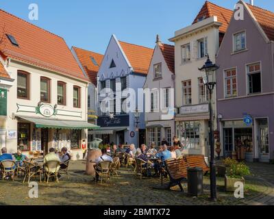 Historisches Stadtviertel Schnoor, Bremen, Deutschland Stock Photo