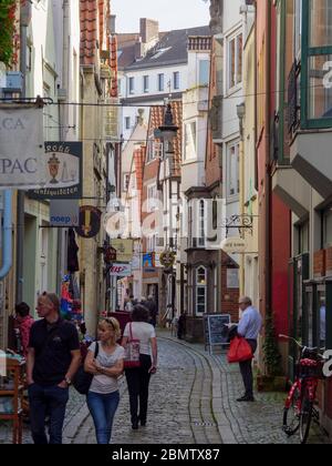 Historisches Stadtviertel Schnoor, Bremen, Deutschland Stock Photo