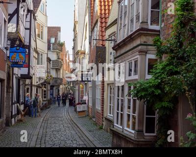 Historisches Stadtviertel Schnoor, Bremen, Deutschland Stock Photo