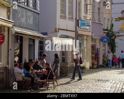 Historisches Stadtviertel Schnoor, Bremen, Deutschland Stock Photo