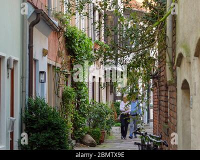 Historisches Stadtviertel Schnoor, Bremen, Deutschland Stock Photo