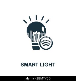 Smart Light icon. Simple illustration from wireless devices collection. Creative Smart Light icon for web design, templates, infographics and more Stock Vector