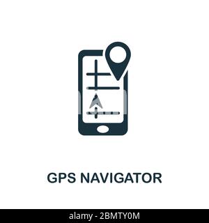 Gps Navigator icon. Simple illustration from wireless devices collection. Creative Gps Navigator icon for web design, templates, infographics and more Stock Vector