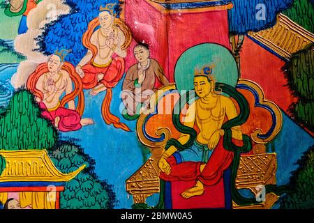 India, West Bengal, Darjeeling, Ghum, Yiga Choeling Monastery Stock Photo