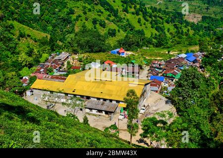 India, West Bengal, Darjeeling, Jogmaya Tea Estates Factory Stock Photo