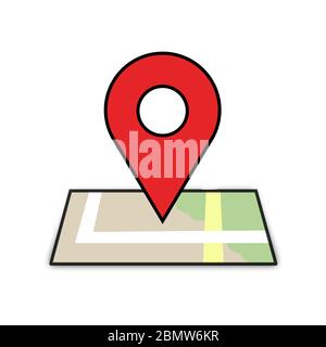 Map Markers ve Location Pin Stock Photo