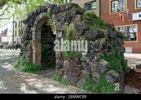 Rheingassenpforte at Thurnmarkt, part of the medieval city wall of Cologne Stock Photo