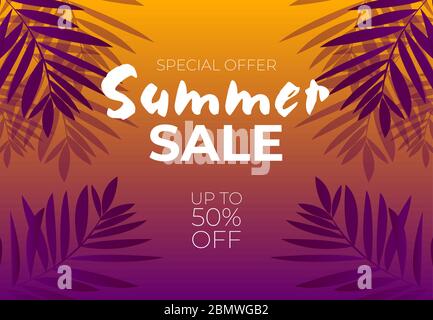 Summer sale background layout for banners,Wallpaper,flyers, invitation, posters, brochure, voucher discount.Vector illustration template. Stock Vector