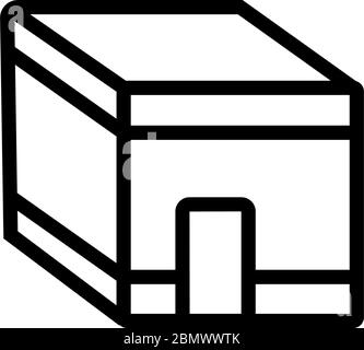 islamic religious rectangular building icon vector outline illustration ...