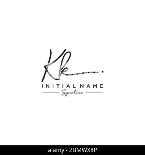 KK signature logo template vector. Hand drawn Calligraphy lettering ...