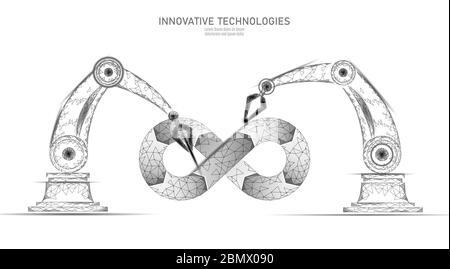 Devops software development operations infinity symbol. Programmer administration system life cycle quality. Coding building testing release Stock Vector