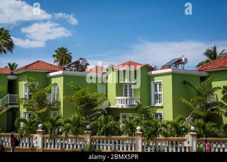 Plush housing estate, Vedado district, Havana, Cuba Stock Photo