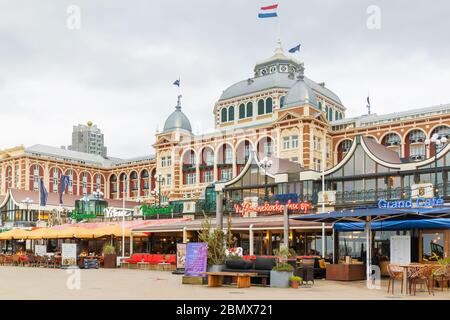 The Hague, The Netherlands - May 14, 2020: View at the famous Kurhaus hotel and casino  in the Dutch city of The Hague in Scheveningen, The Netherland Stock Photo