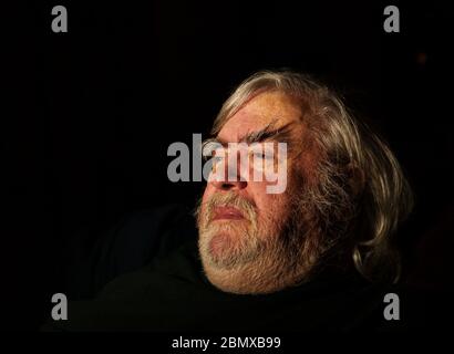Low key male portrait Stock Photo