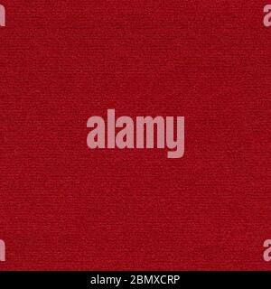 Passion red fabric background for interior. Seamless square texture. Stock Photo