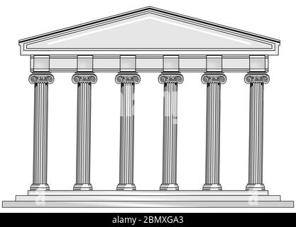 roman temple clipart