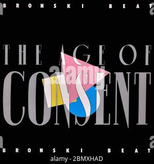 Bronski Beat - original vinyl album cover - The Age Of Consent - 1984 Stock Photo