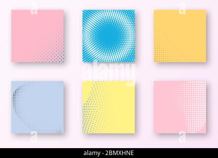 Abstract Creative concept vector multicolored background set. For web and mobile applications, art illustration template design, business infographic Stock Vector