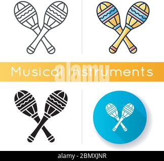 Maracas icon Stock Vector