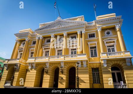 Newly refurbished Palacio de Gobierno Provincial, Provincial government building, built in eclectic style in 1920s, Santiago de Cuba, Cuba Stock Photo