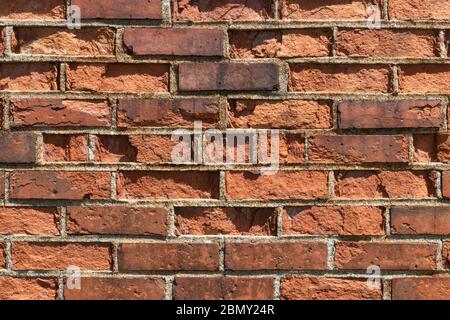 Brick background abstract taken from an old, worn, and used factory. Stock Photo